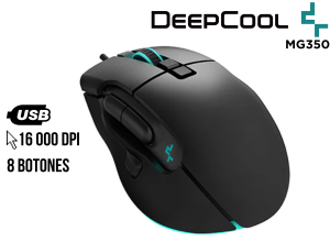 MOUSE GAMER, DEEPCOOL, MG350 FPS 16000DPI