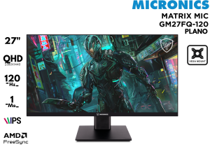 MONITOR GAMER MIC MATRIX GM27FQ 27P QHD 120HZ 1MS IPS