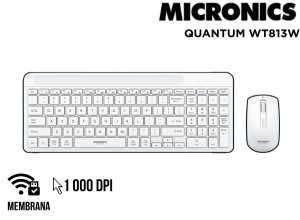 TECLADO Y MOUSE INALAMBRICO QUANTUM MIC WT813W