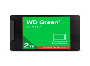 UNIDAD EN ESTADO SOLIDO WESTERN DIGITAL GREEN, WDS200T5G0A, 2TB, SATA, 2.5", 7MM.