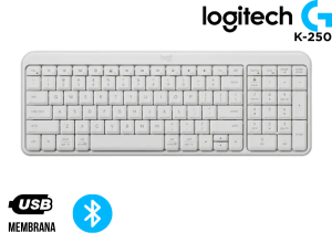 TECLADO LOGITECH K250 BLUETOOTH WHITE SP (920-013446)