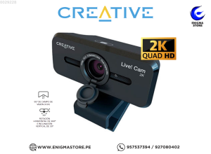 CAMARA CREATIVE LIVE! CAM SYNC V3 2K QHD1440P 4X ZOOM DUAL MIC USB C/TAPA BLACK
