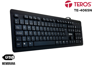 TECLADO TEROS RESISTENTE AL AGUA TE-4065N 782752505339