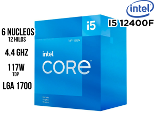 PROCESADOR INTEL CORE I5 12400F 250GZ