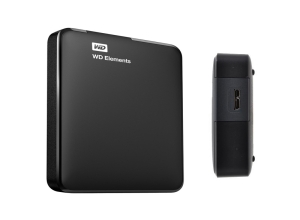 DISCO DURO EXTERNO WESTERN DIGITAL ELEMENTS PORTABLE, 1 TB, USB 3.0, NEGRO.