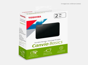 DISCO DURO EXTERNO TOSHIBA CANVIO BASIC, 2TB, USB 3.0, 2.5", NEGRO.