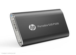 UNIDAD DE ESTADO SOLIDO EXTERNO (SSD) PORTATIL HP P500, 1TB, USB-C 3.2 GEN 1, COLOR NEGRO