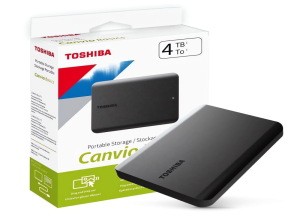 DISCO DURO EXTERNO TOSHIBA CANVIO BASICS, 4TB, USB 3.0.
