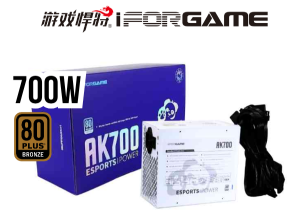 FUENTE DE PODER IFORGAME 700W 80+ BRONZE AK700 BLANCO APFC
