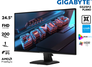 MONITOR GAMER, GIGABYTE, 24.5P GS25F2 200 HZ 1MS IPS