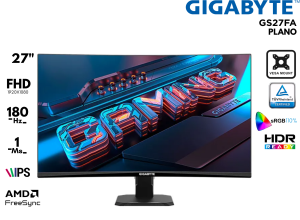 MONITOR GAMER, GIGABYTE, 27P GS27FA 180HZ 1MS IPS