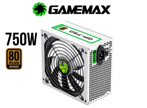 FUENTE DE PODER GAMEMAX GP 750W BLANCO APFC 80 PLUS BRONZE