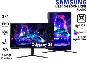 MONITOR GAMER SAMSUNG G3 24P 180HZ 1MS LS24DG300NLXPE