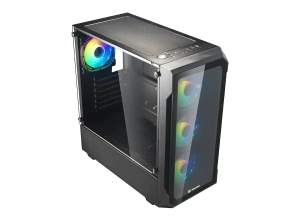 CASE, HALION, INFINITY 415 VIDRIO + FILTRO 600W, 4XARGB