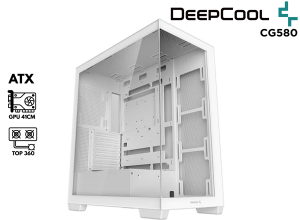 CASE GAMER, DEEPCOOL, CG580 WHITE