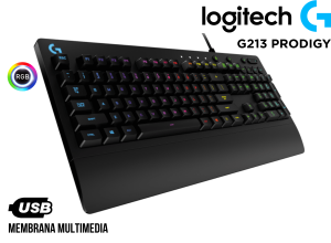 TECLADO, LOGITECH, G213 PRODIGY RGB GAMING SEMIMECANICO