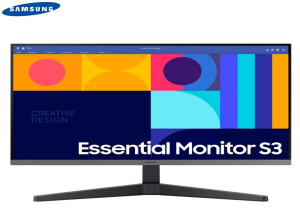 MONITOR SAMSUNG ESSENTIAL S3 DE 27", FHD IPS (1920 X 1080), 1 X HDMI 1.4, 1 X DP 1.2