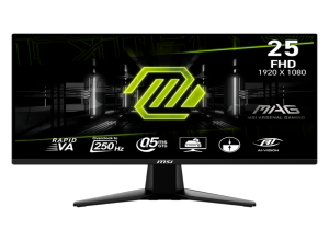MONITOR PLANO GAMING MSI MAG-255XFV, 25" FHD RAPID VA, 250 HZ(OC), 0.5 MS, HDMI, DP