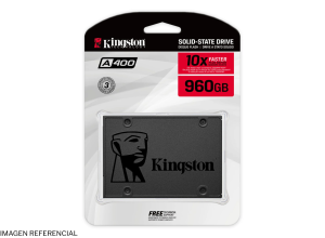 DISCO SOLIDO KINGSTON A400, 960GB, SATA 6.0 GB/S, 2.5", 7MM. 740617277357