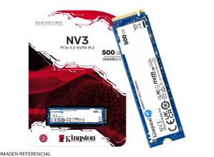 DISCO SOLIDO KINGSTON 500GB NV3 PCIE 4.0 NVME M.2 740617344806